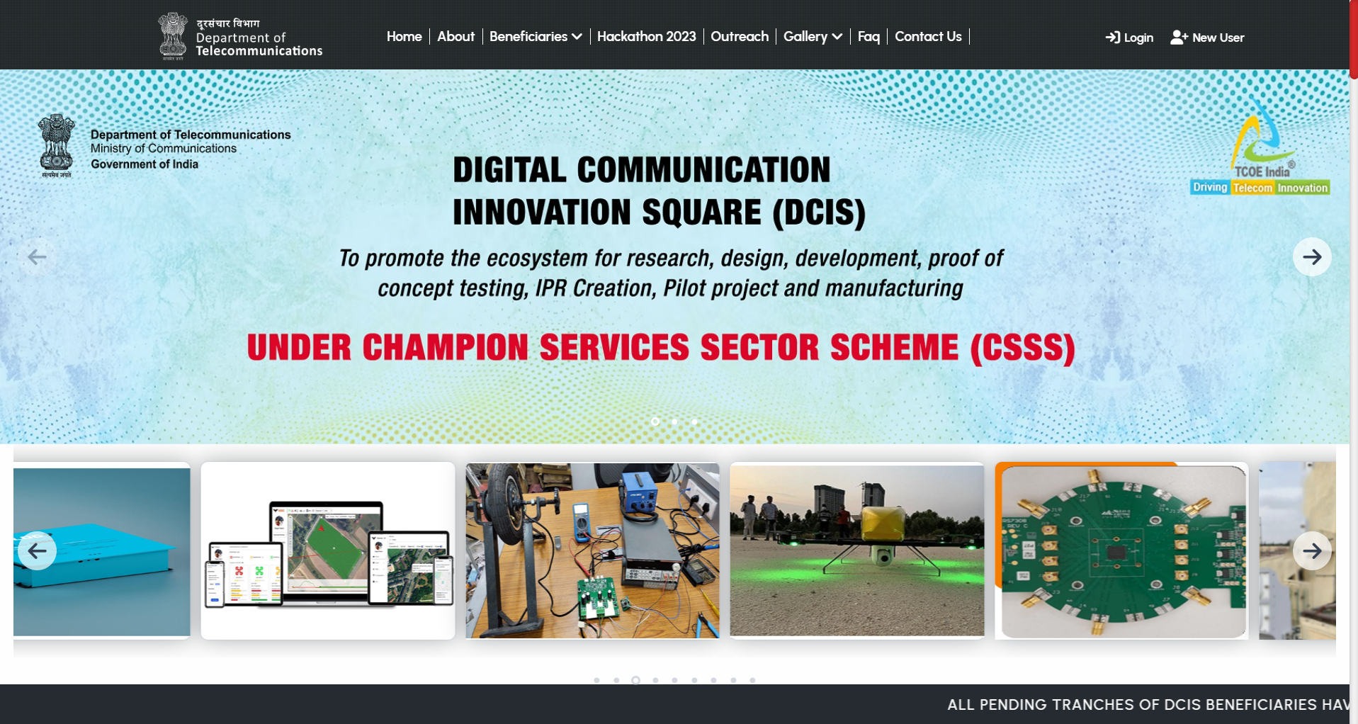 Government E-Governance & Scheme Platform Screenshot