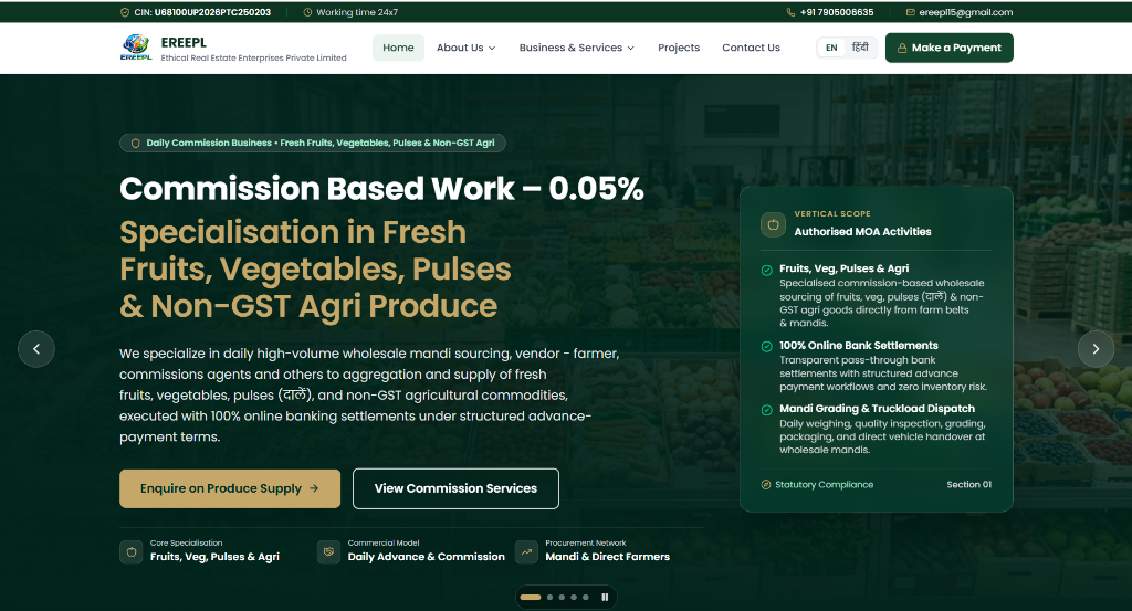 Ethical Real Estate Enterprises (EREEPL) Platform Preview